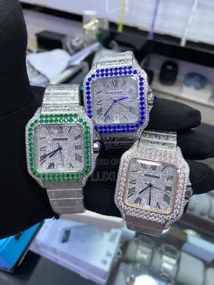 Cartier Quality Luxury High-End Cubic Zirconia Wristwatch