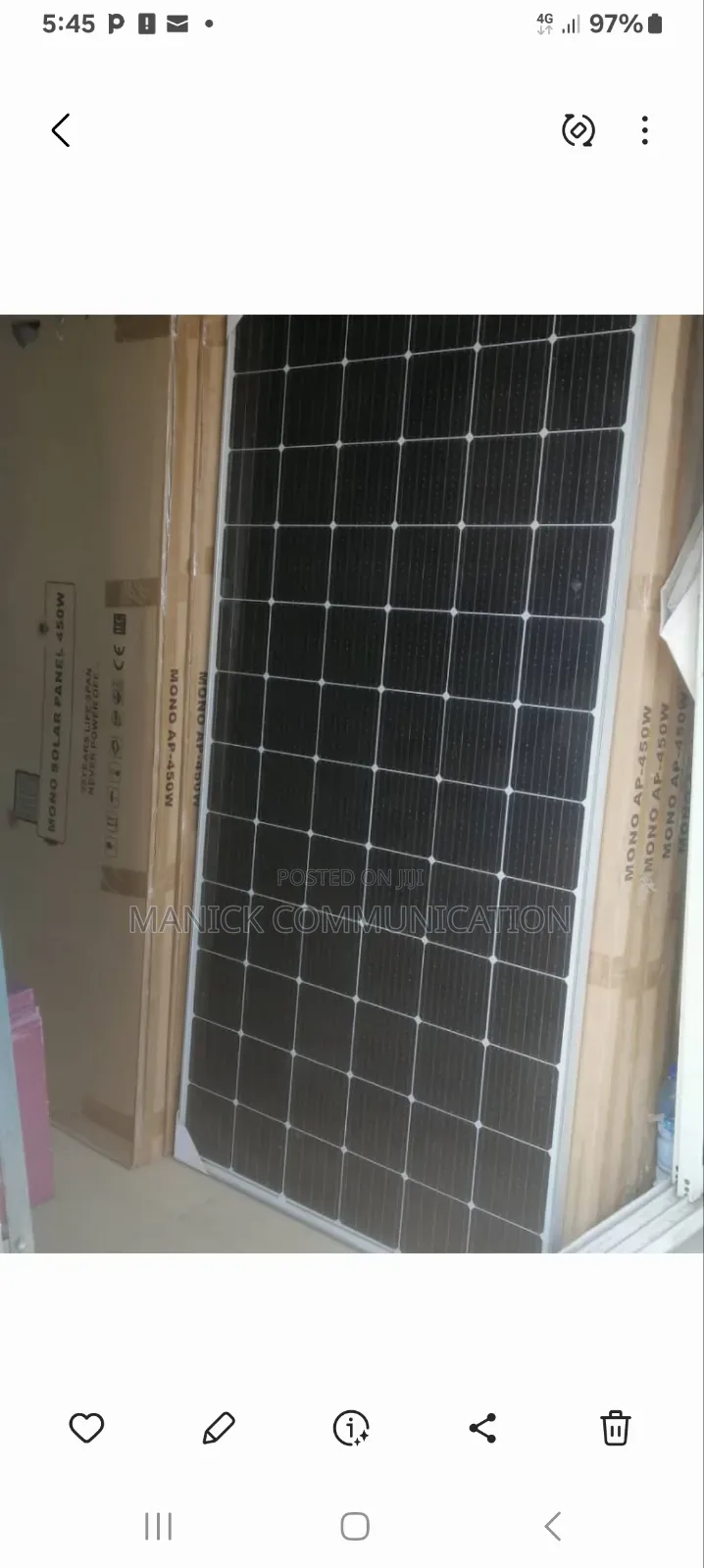 330w Africell Solar Panel