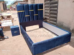 Dark Grey Simple 4 by 6 Bedframe Design