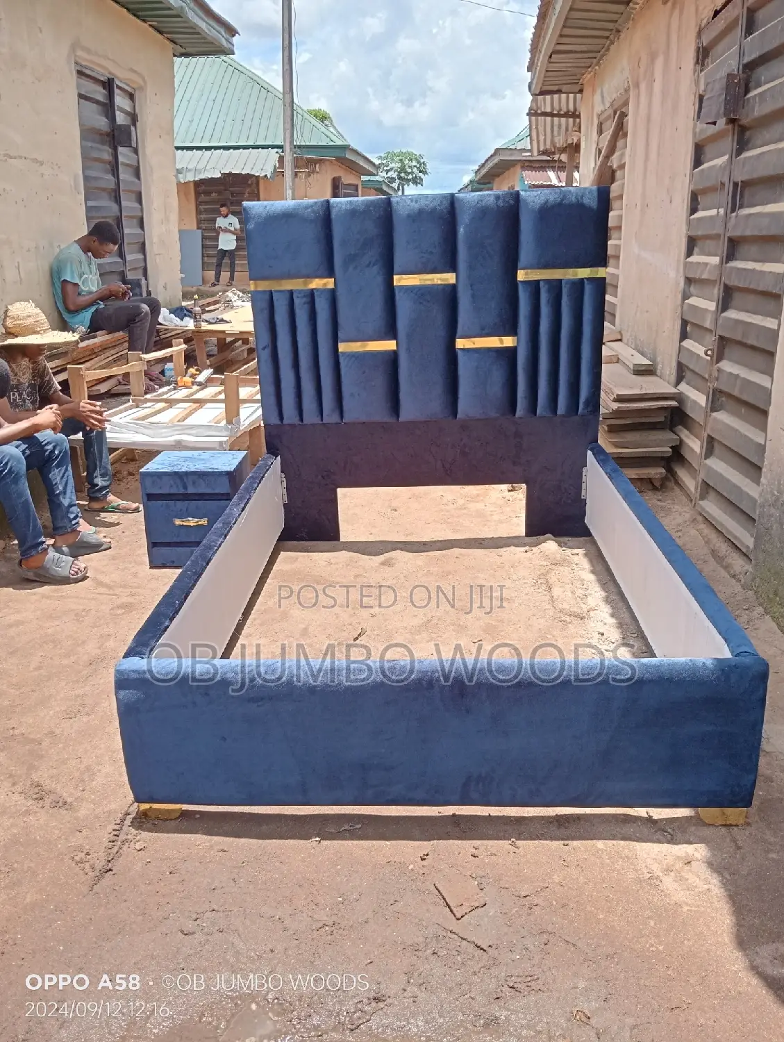 Dark Grey Simple 4 by 6 Bedframe Design