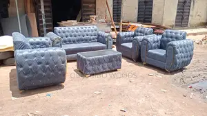 Classic Upholstery Sofa With Center Table