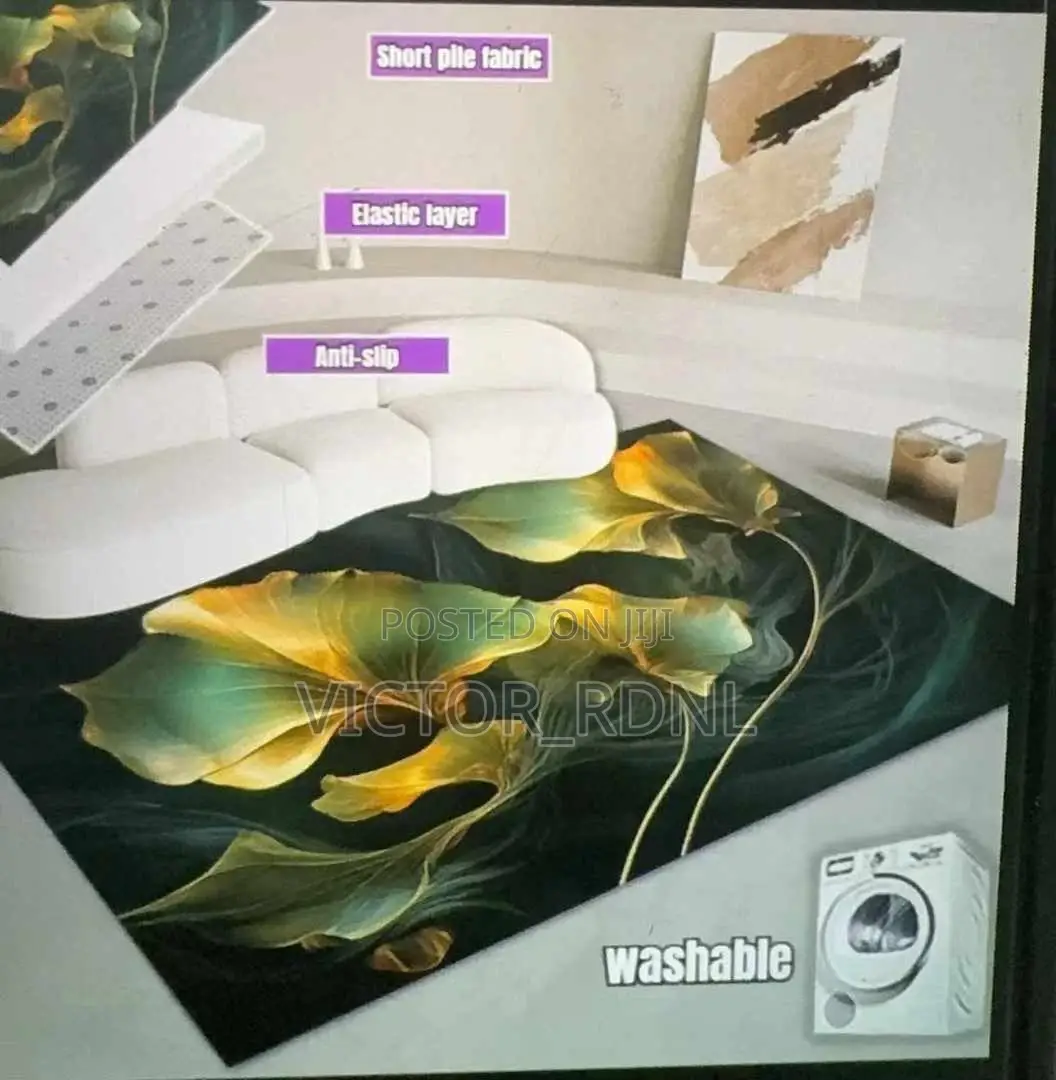 3D Rubber Center Rug