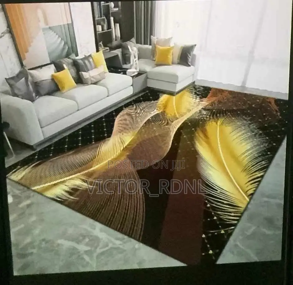 3D Rubber Center Rug