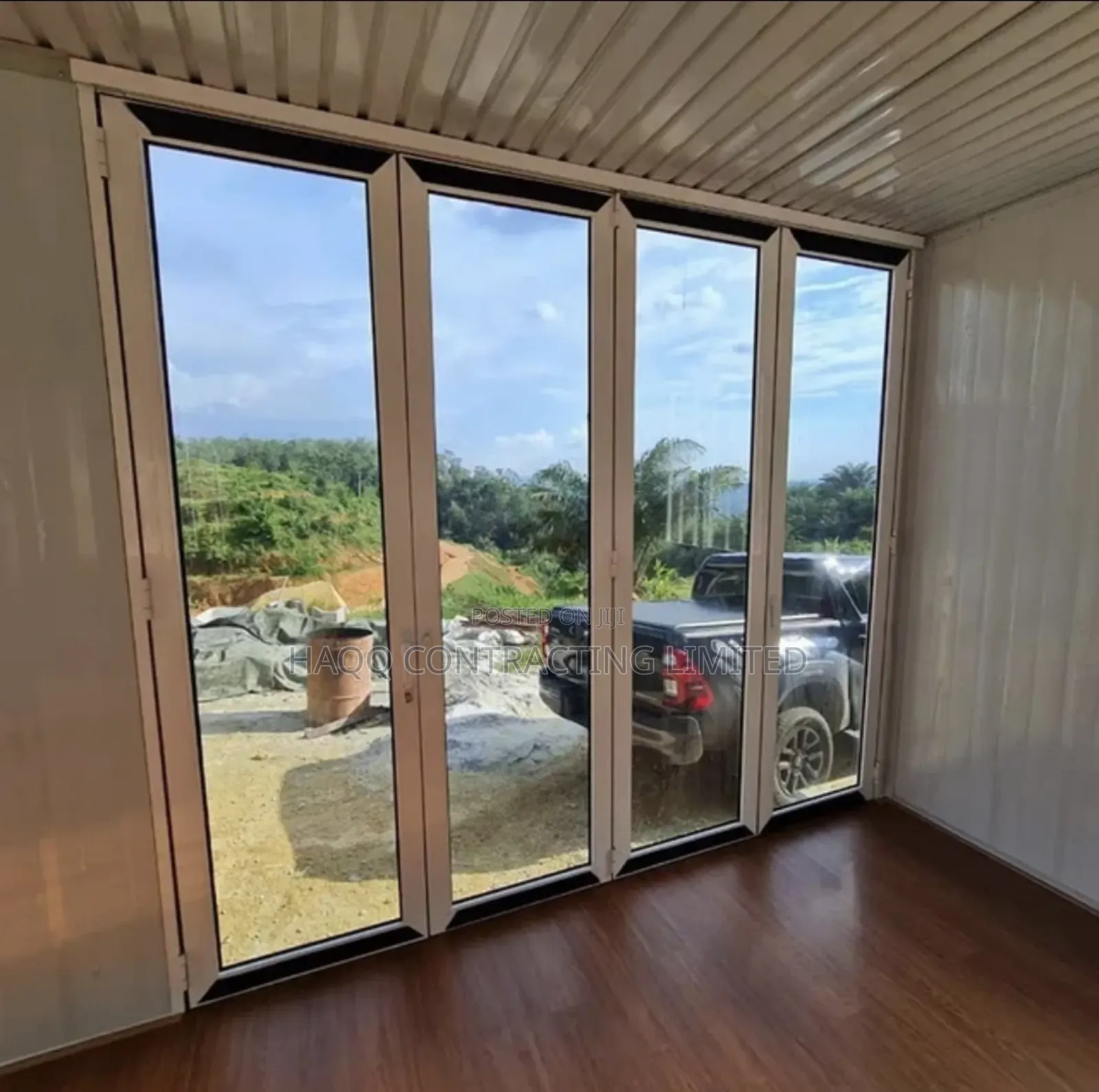 Rectangular Prefab Sandwich Panel Portacabin for Site