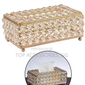Crystal Glass Tissue Box