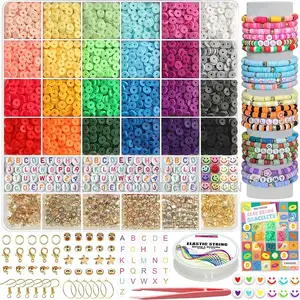 Usa Ymsdzhl 6000+Pcs Clay Beads Bracelet Making Kit,24 Color