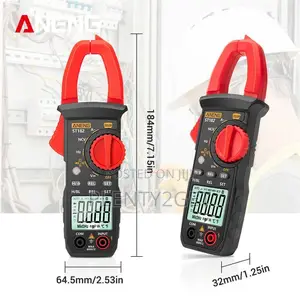 Aneng St182 Ac Dc Digital Clamp on Multimeter - Black