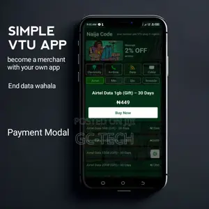 VTU App - Seamless Airtime, Data, TV Electricity Payments