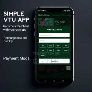 VTU App - Seamless Airtime, Data, TV Electricity Payments