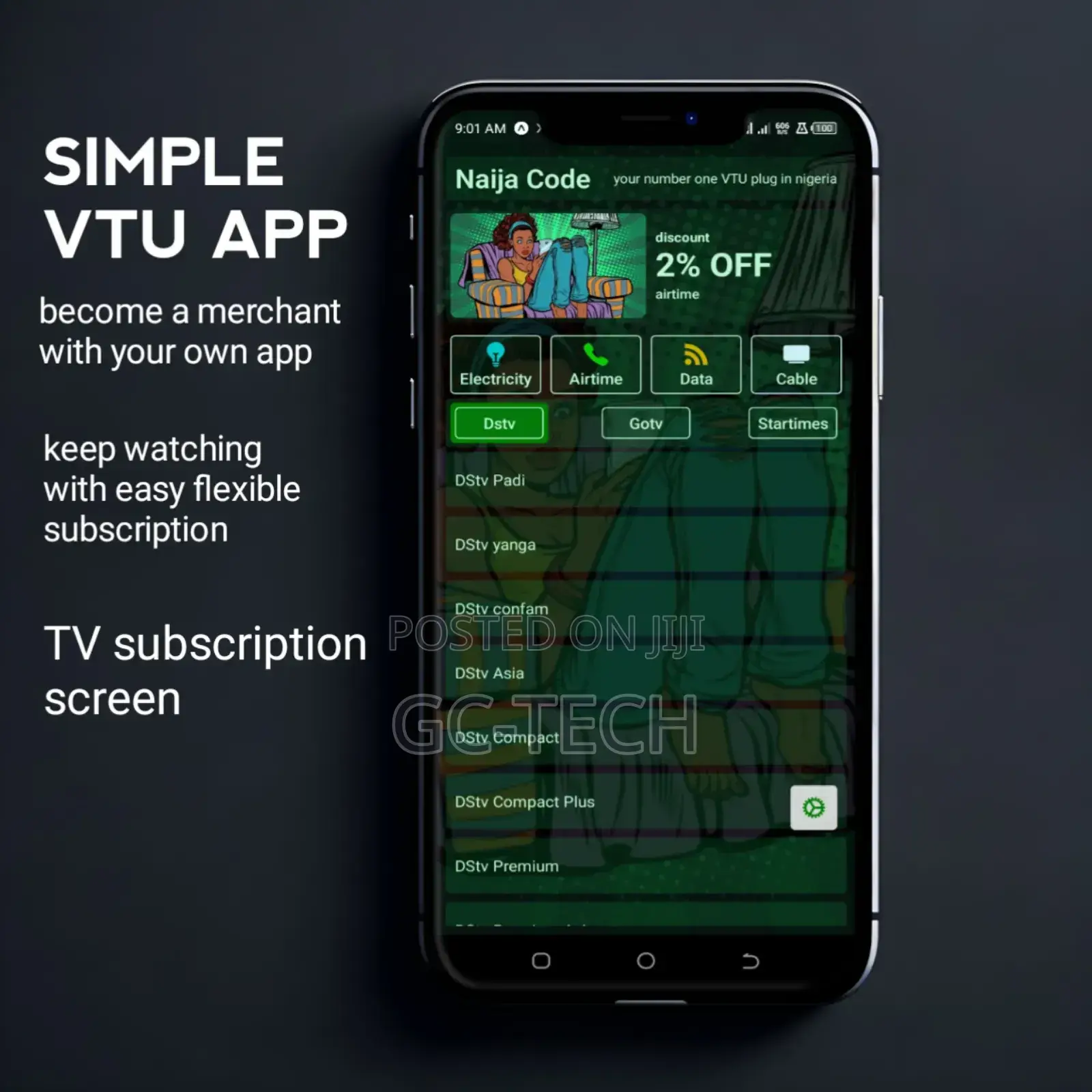 VTU App - Seamless Airtime, Data, TV Electricity Payments
