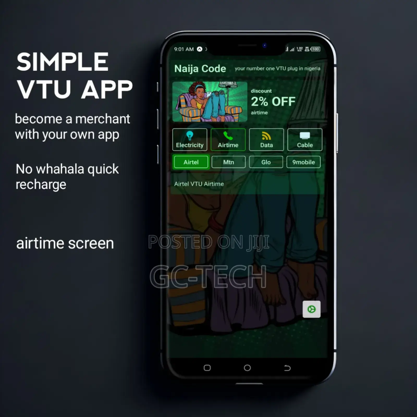 VTU App - Seamless Airtime, Data, TV Electricity Payments