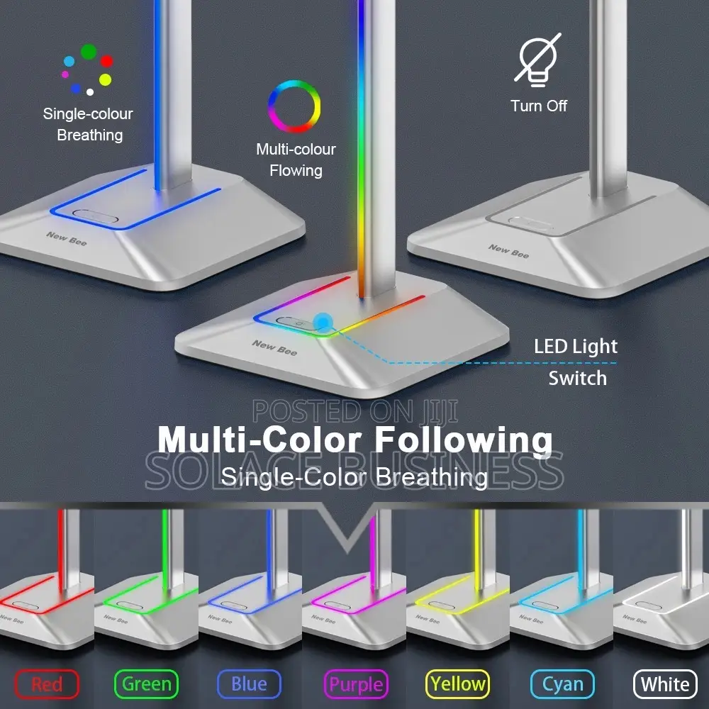 RGB Headphone Stand for Gaming and Workspace
