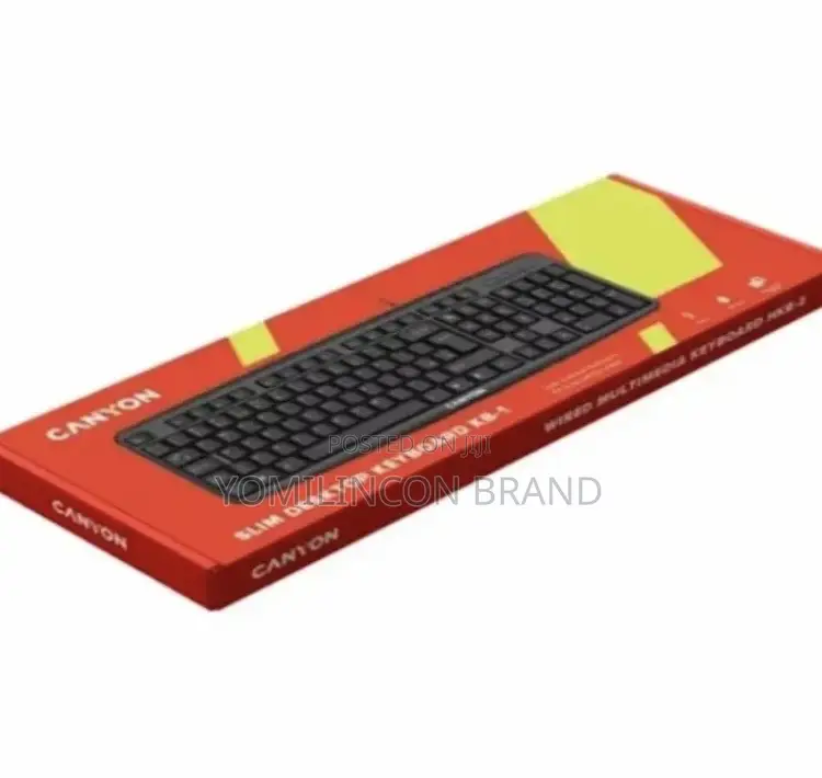 Canyon Slim Desktop Keyboard Kb-1 Black