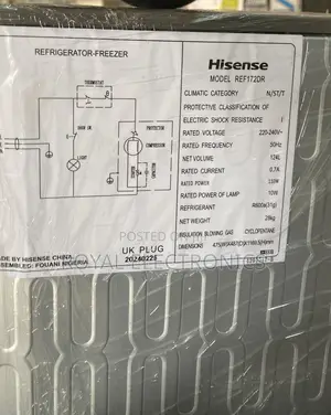 Imported Hisense Refrigerator-freezer 124L REF172DR