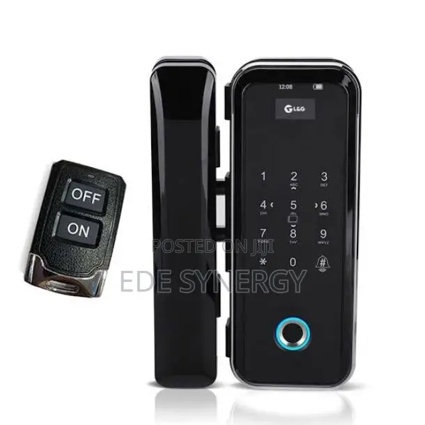 Glass Door Biometric Smartlock With Remote Control