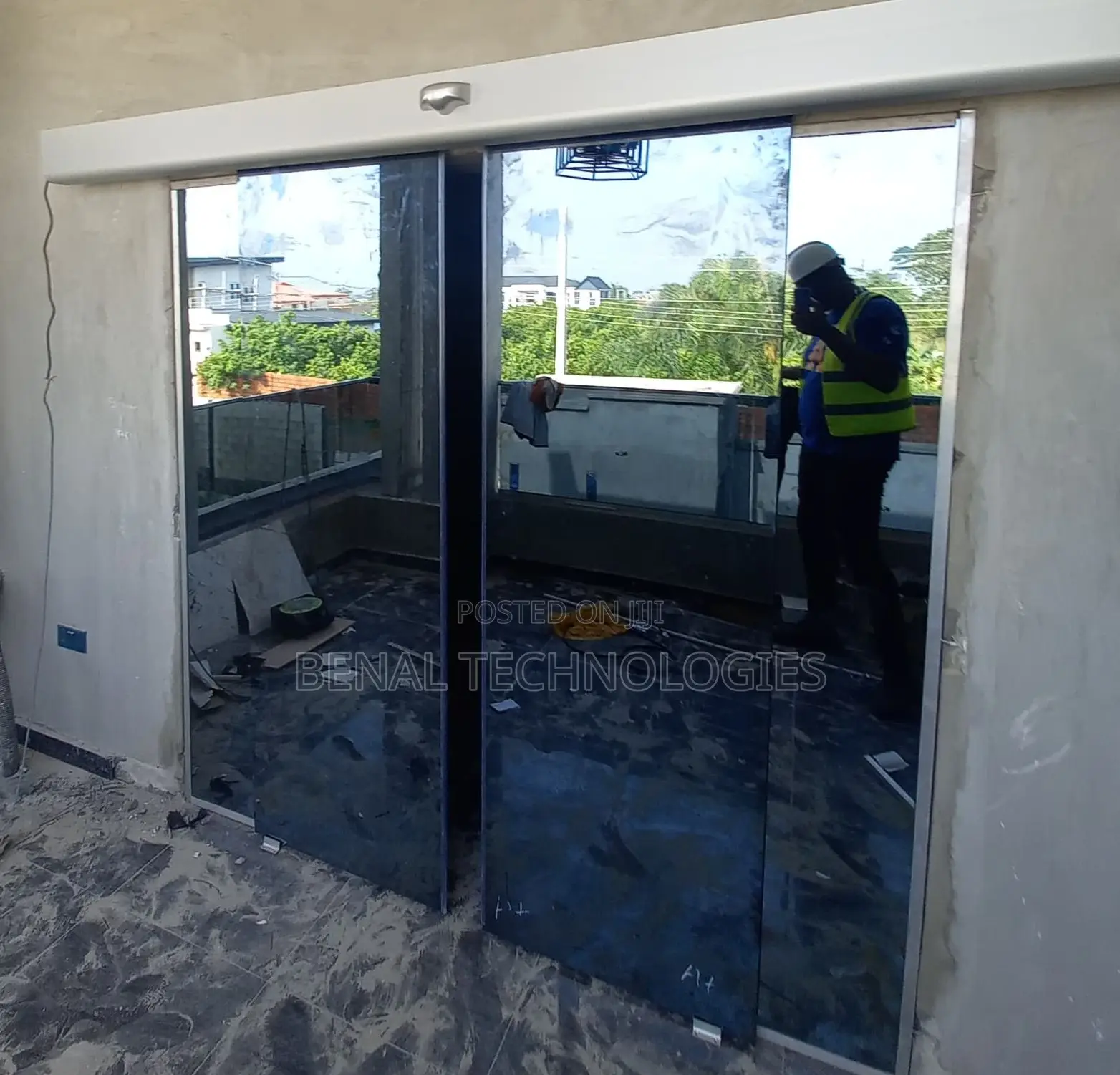 Glass Entry Door With Motion Sensor