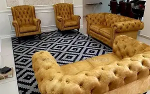 Complete Set of Luxurious Sofa- Single, Double and 3seater