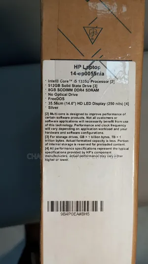 New Laptop HP 14S 8GB Intel Core I5 SSD 512GB