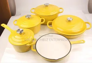 9 Pieces High Quality Cast Lron Pot