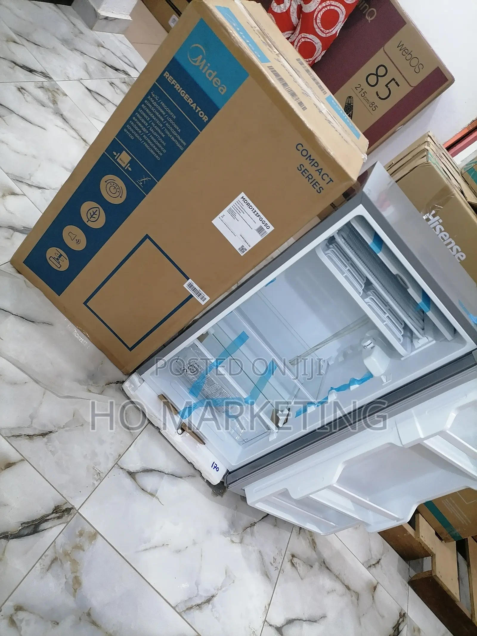 Low Noise Midea 90L Single Door Refrigerator