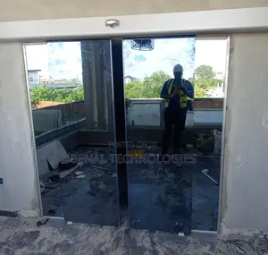 Motion-Sensor Activated Glass Door
