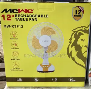 Strong MEWE Rechargeable Table Fan 12” MW-RTF12