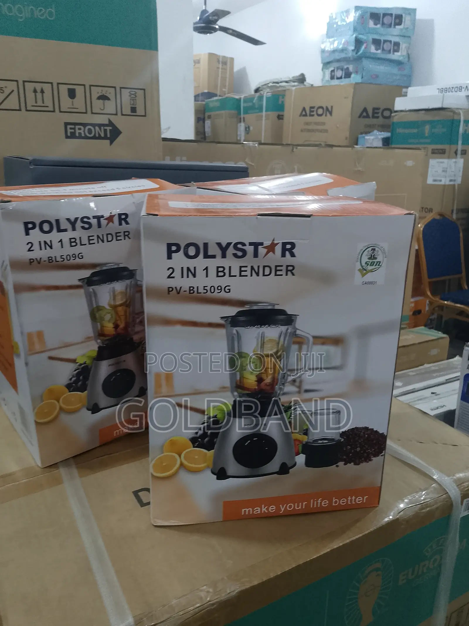 Polystar 1.5L 2in1 Blender Pv-Bl509g