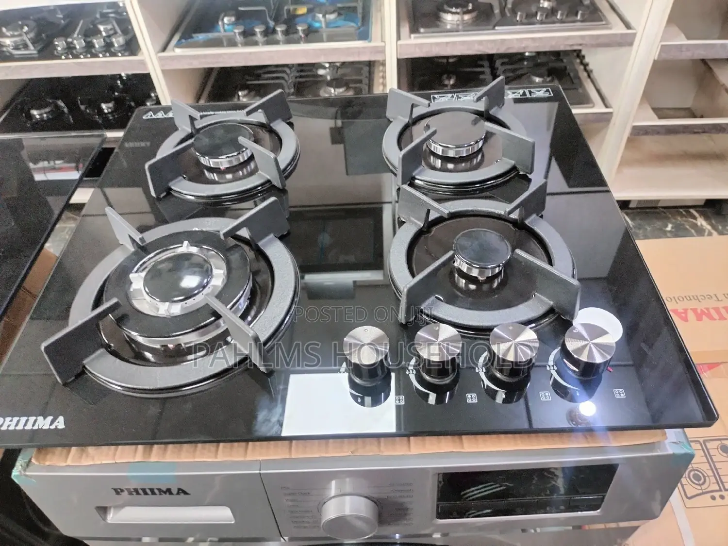 Phiima 60cm 4 Burner Gas Cooker