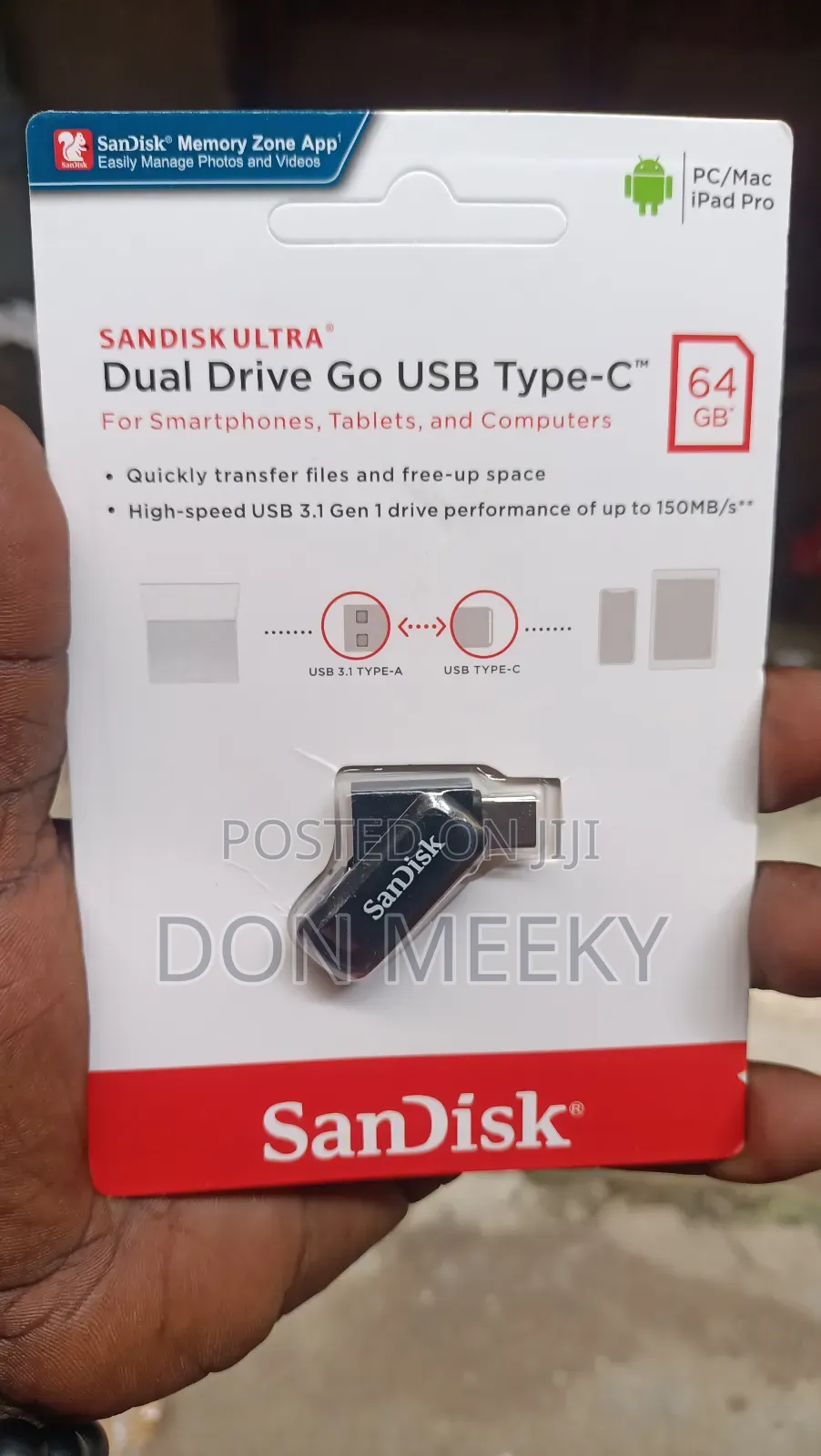 Dual Flash Drive Usb and Type C