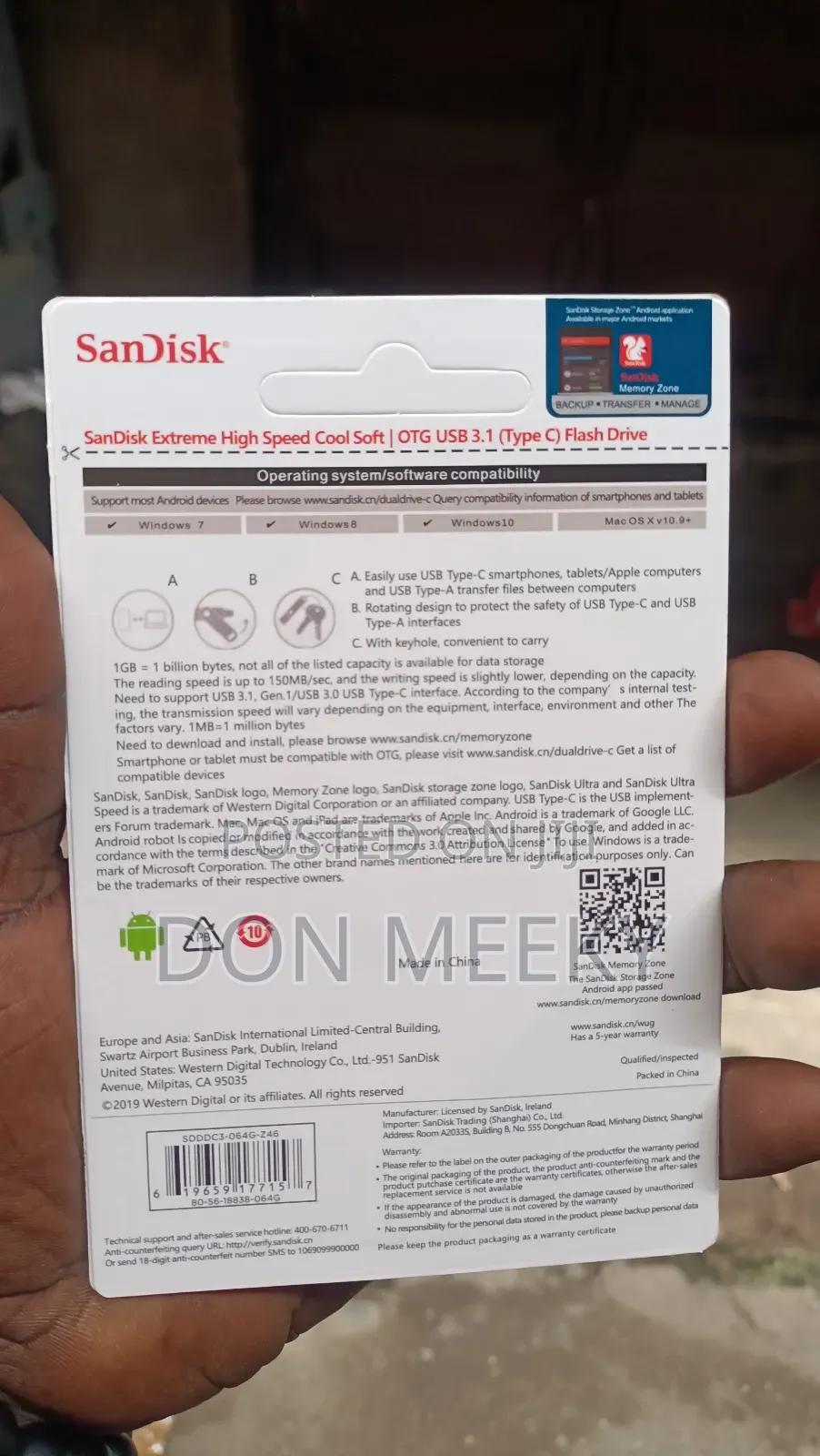 Dual Flash Drive Usb and Type C