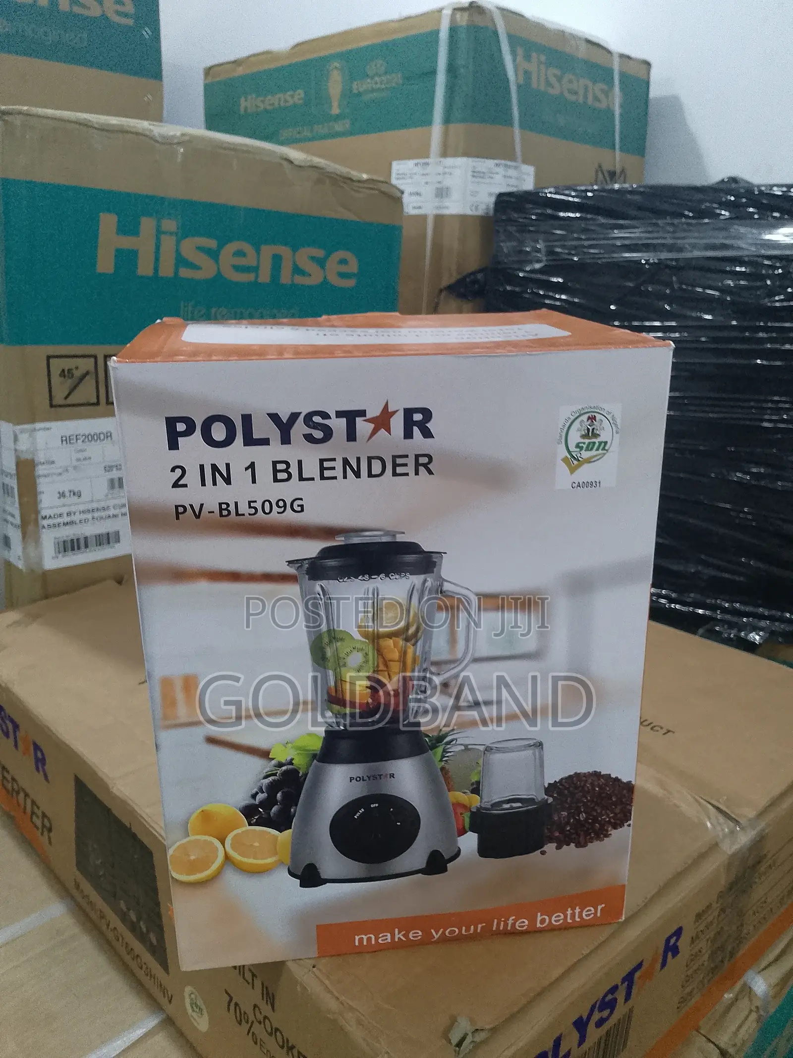 Most Efficient Polystar 1.5L 2in1 Blender Pv-Bl509g