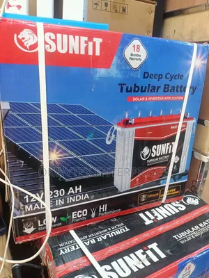 230ah 12V Sunfit Tall Tubular Battery