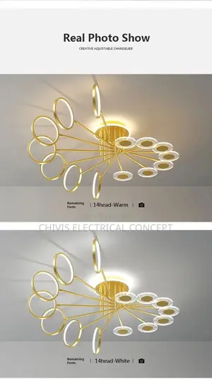 NEO Gleam Modern Led Chandelier for Living Room Bedroom Stud
