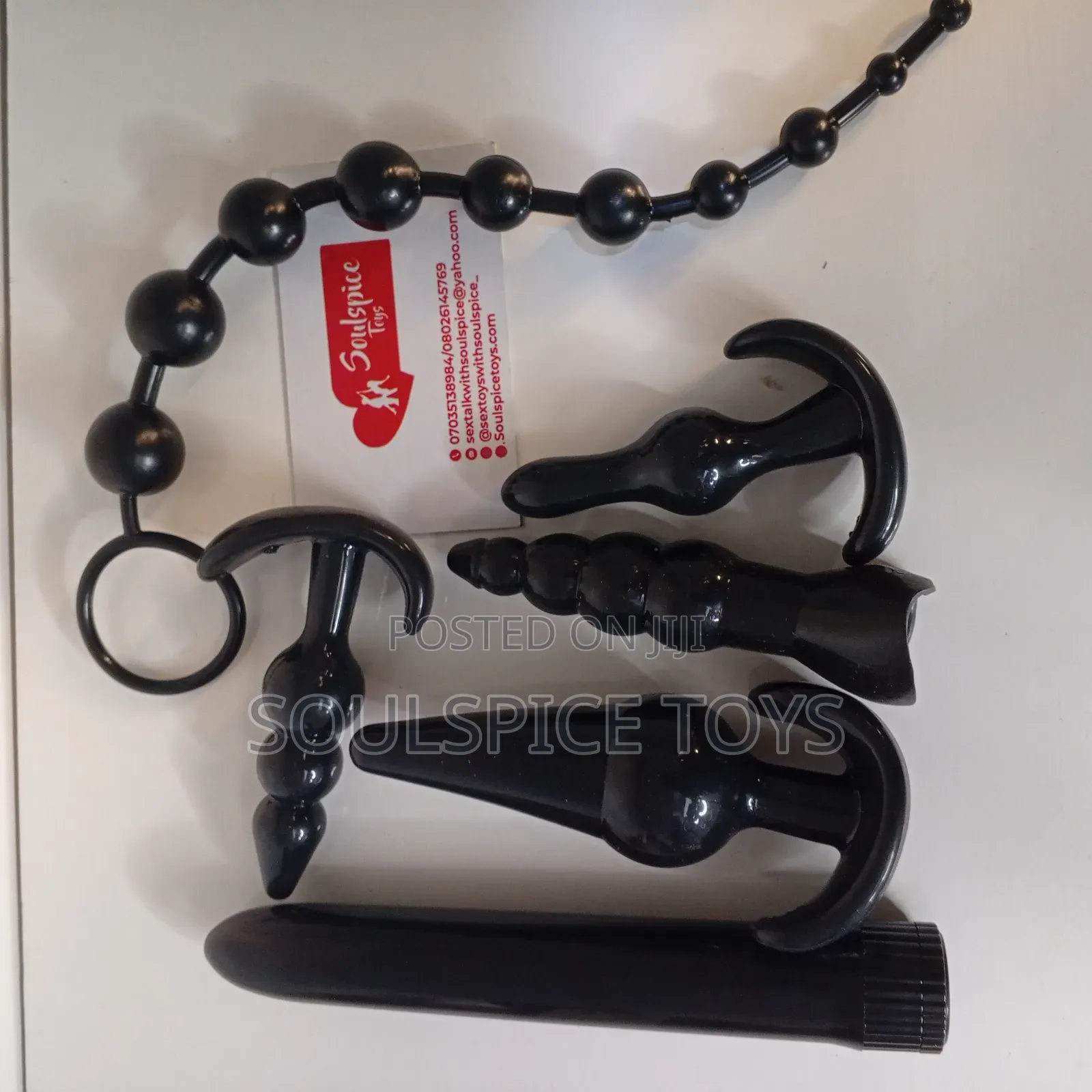7 in 1 Anal Plug BLK Rub Bea
