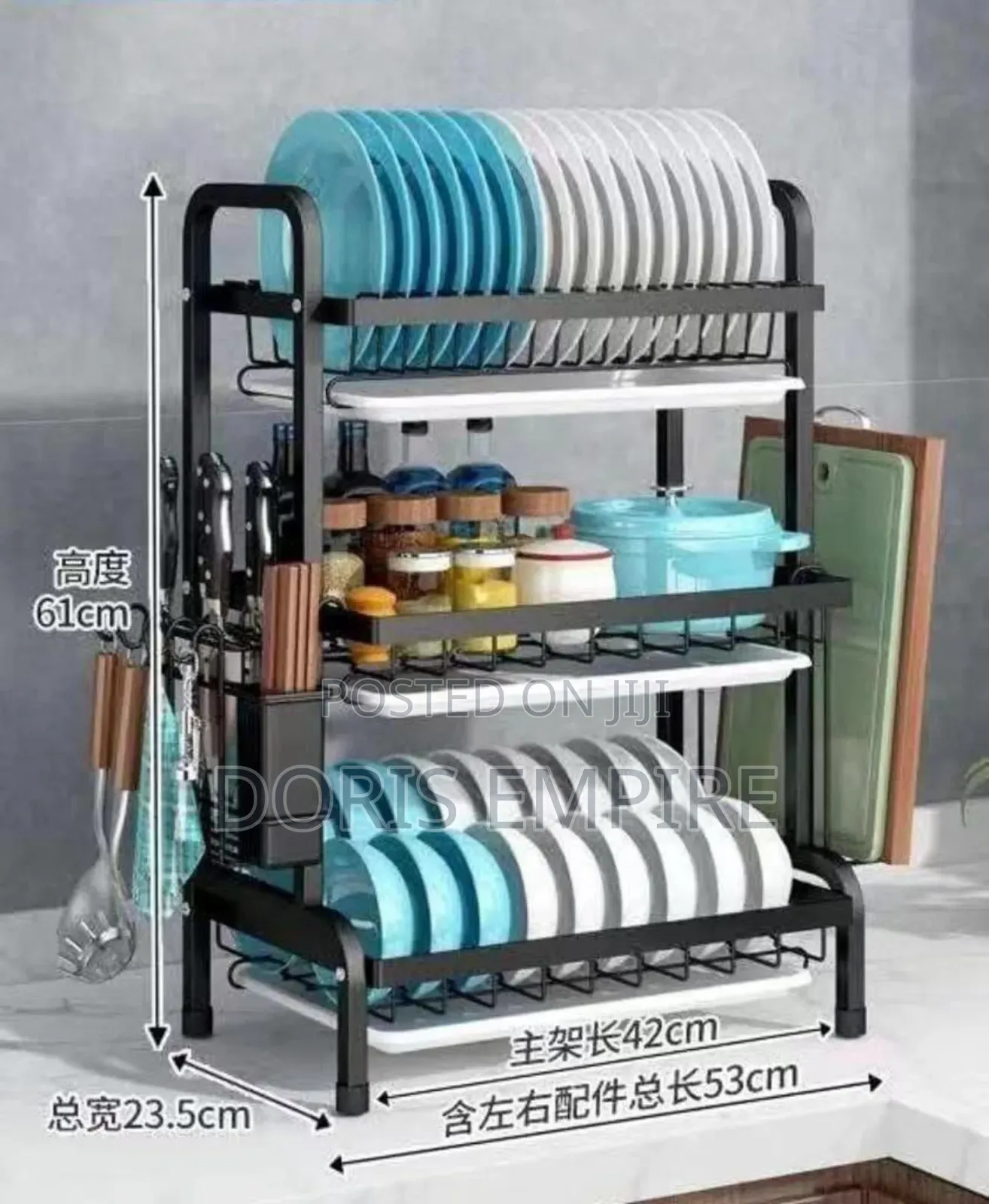 3 Layers Black Dish Rack Available Now