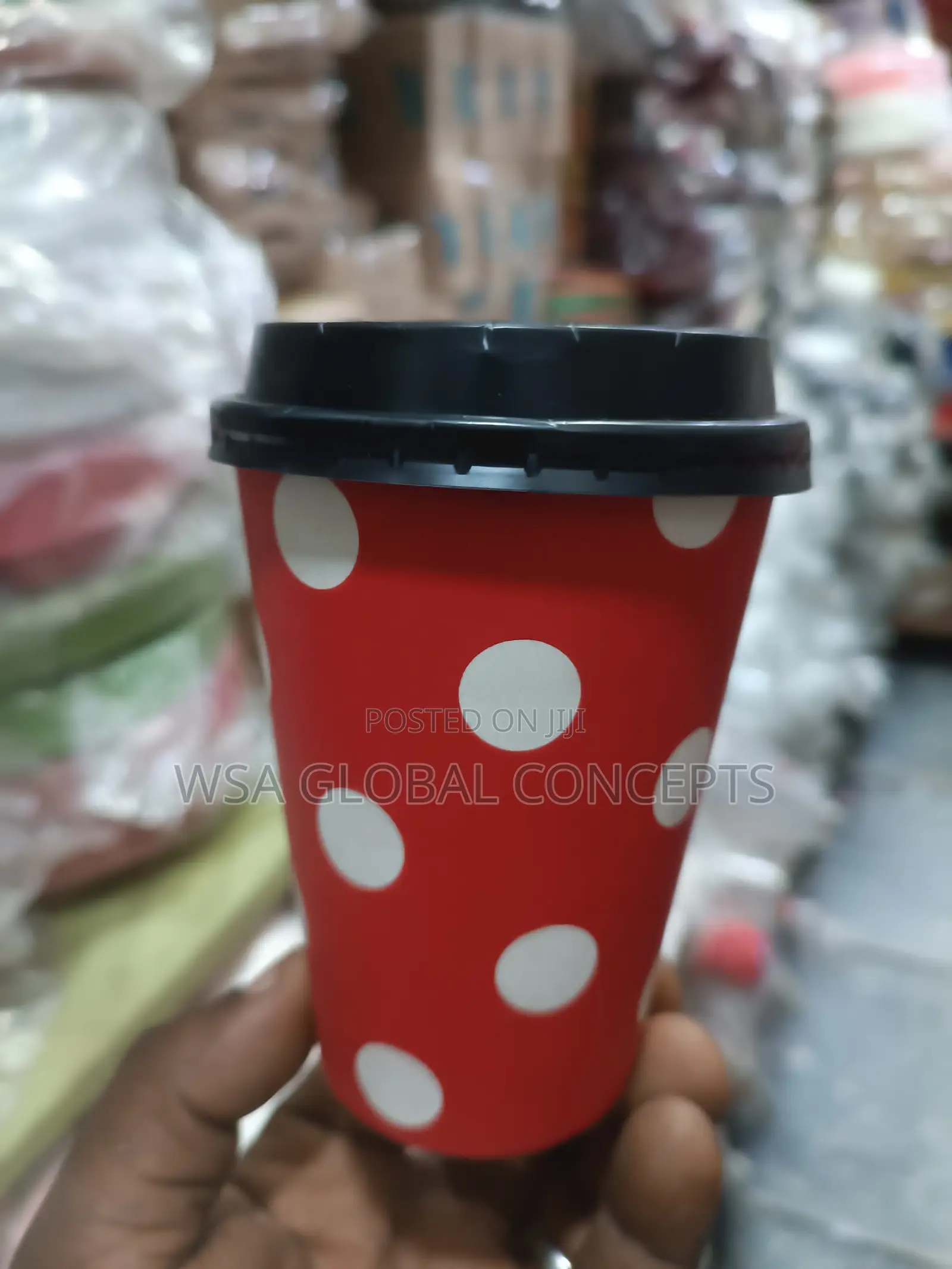 Big Size Disposable Coffee Cups for 50pcs