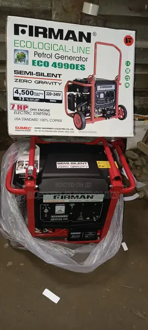Fireman Generator 4.5 Kva 100% Copper Wire Low Noise