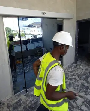 Motion-Triggered Glass Sliding Door