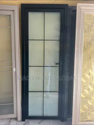 Full Glass Toilet Door Height Quality Aluminum