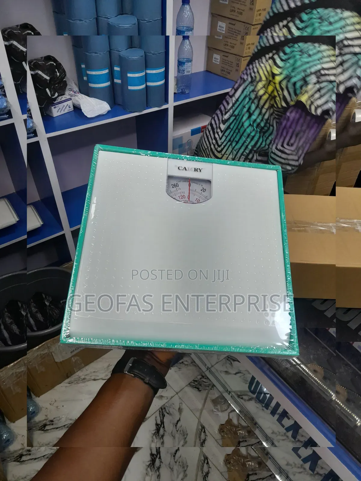 Camry White Black Mechanic Personal Body Weighing Scale