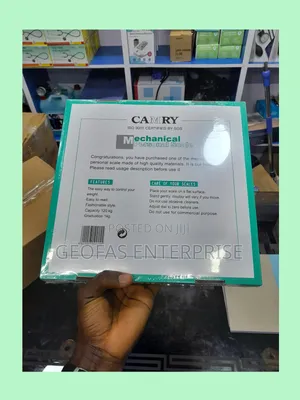 Camry White Black Mechanic Personal Body Weighing Scale