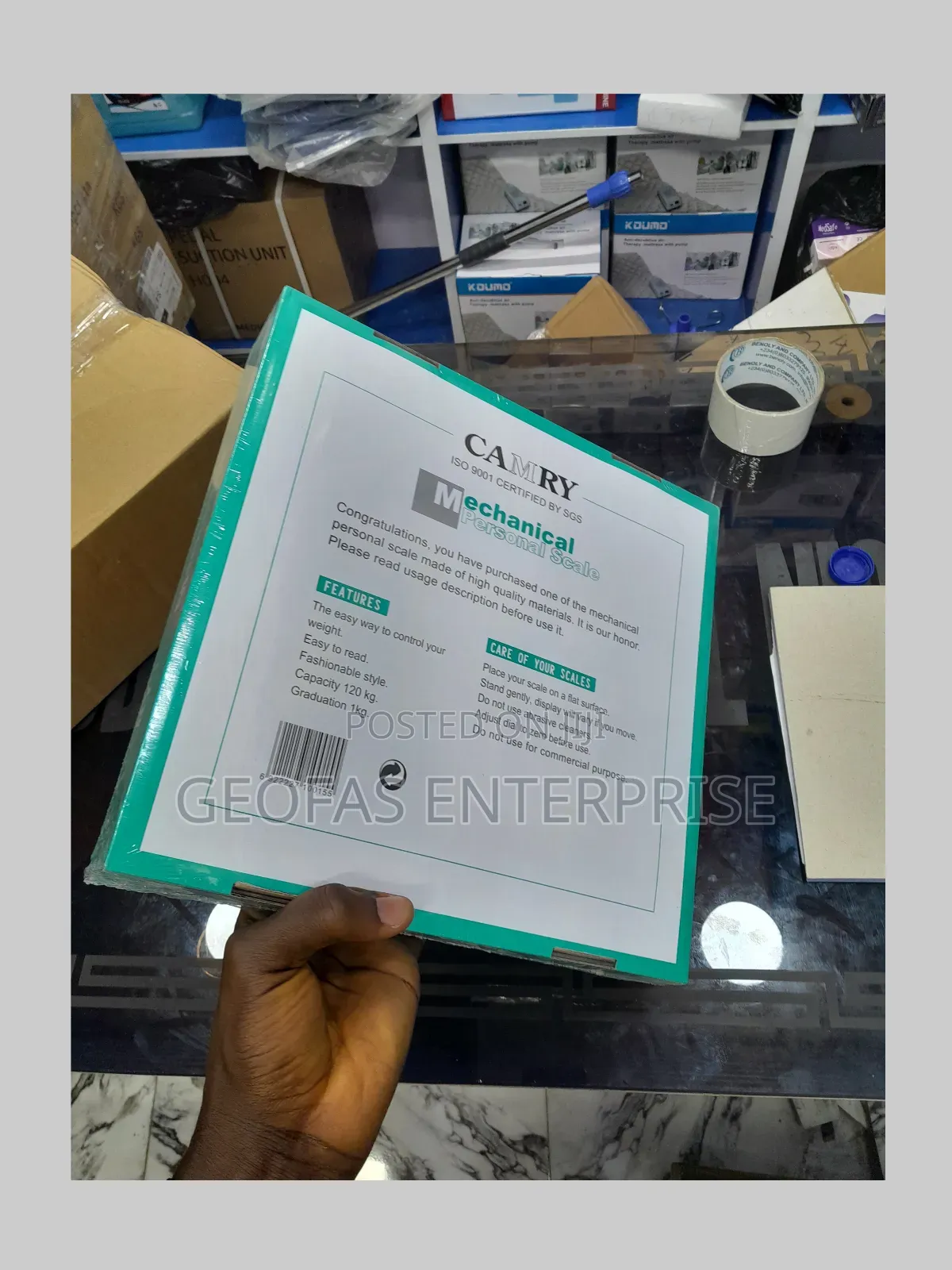 Camry White Black Mechanic Personal Body Weighing Scale
