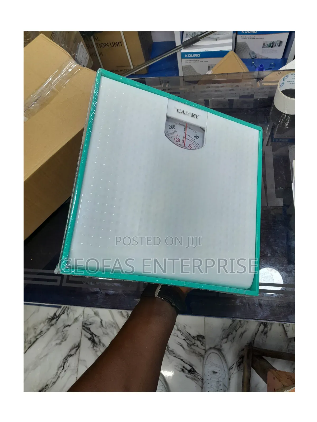 Camry White Black Mechanic Personal Body Weighing Scale