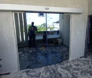 Motion-Sensitive Glass Entry Door