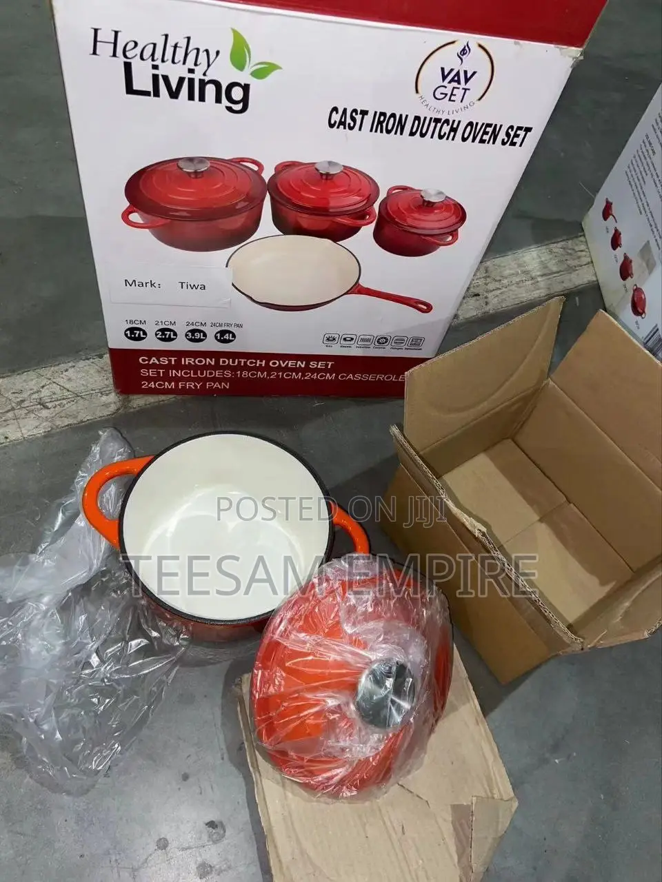 4pcs Quality Cast Iron Pot