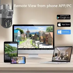 Dual Lens PTZ CCTV Solar Camera