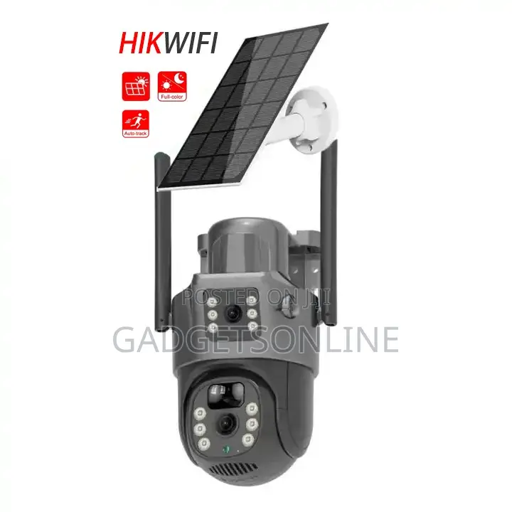 Dual Lens PTZ CCTV Solar Camera