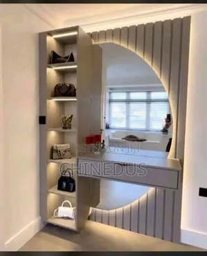 Luxurious Dressing Mirror With Cabinet and Lights