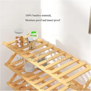 Foldable Bamboo Shoe Rack