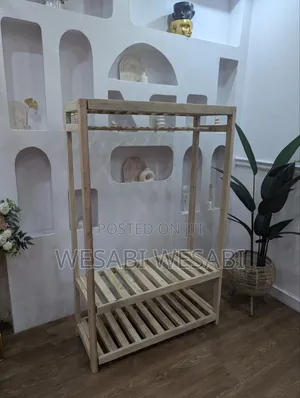 Detachable Wooden Clothing Rack